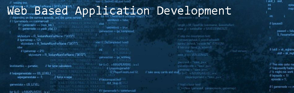 web based application development